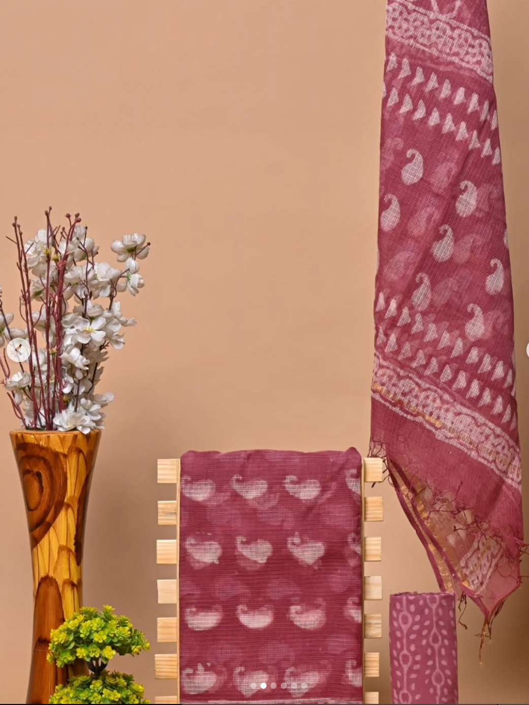 Three Piece Kota Doria Dress