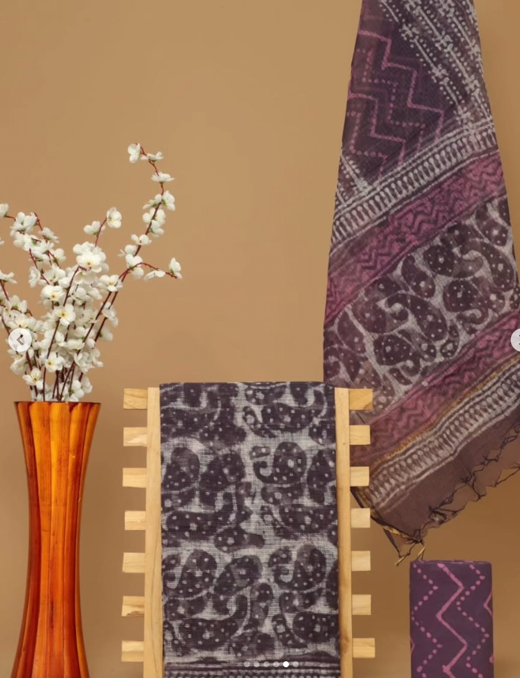 Three Piece Kota Doria Dress